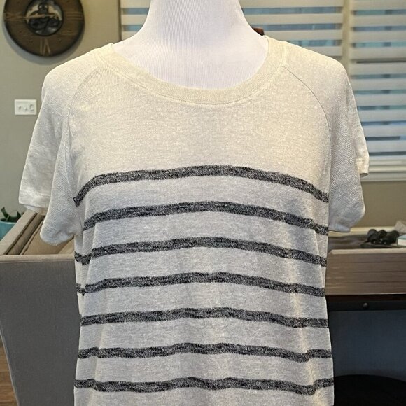 NWT $140 Comptoir Des Cotonners Linen Cotton Dress Size US Large FR XL EU XL - Picture 2 of 16